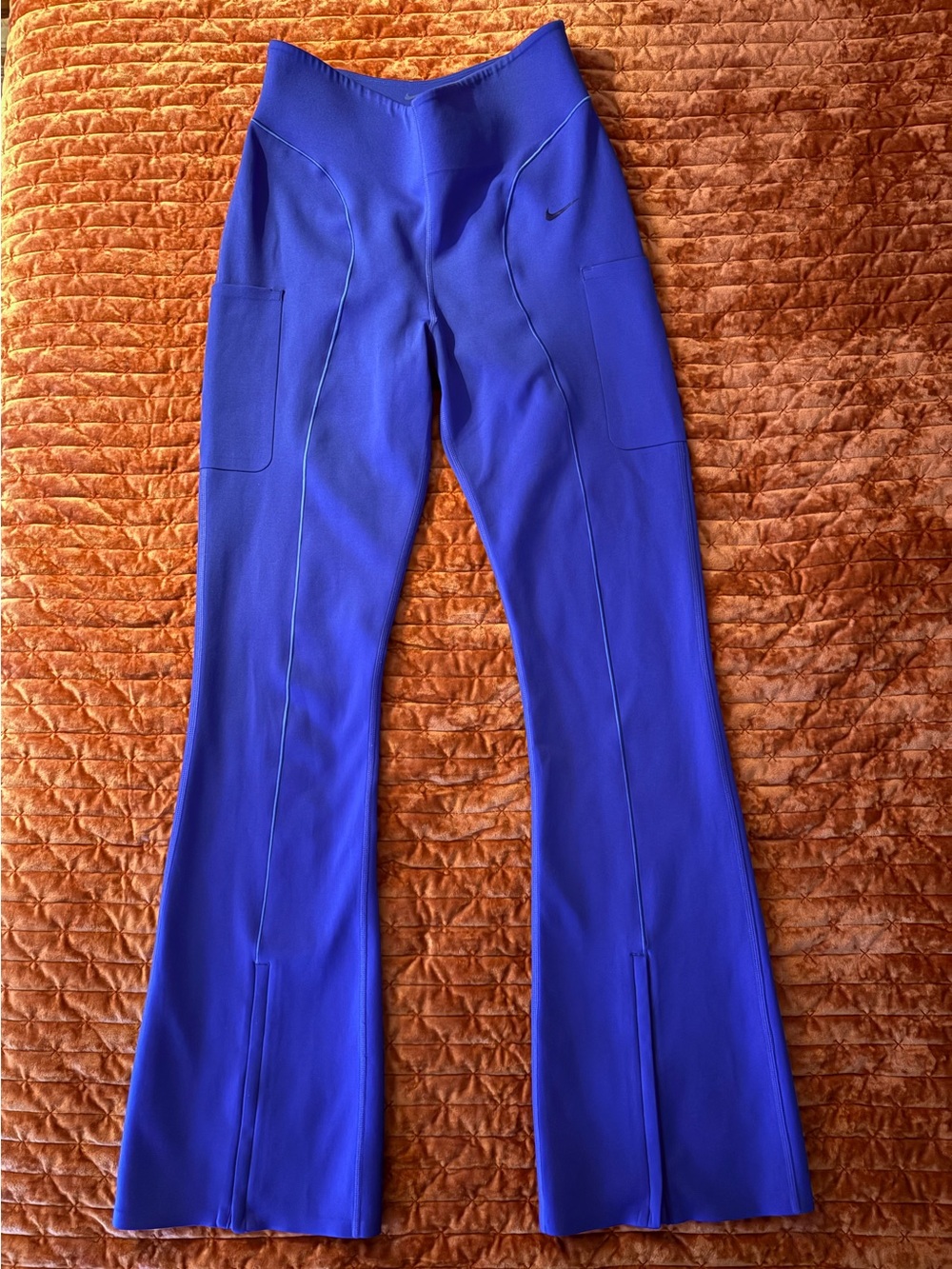 Nike Women's Royal Blue Flare Athletic Pants
